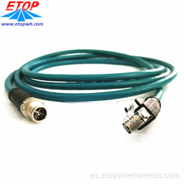 Cable de conectores de la serie M IP67 IP68 personalizada Cable